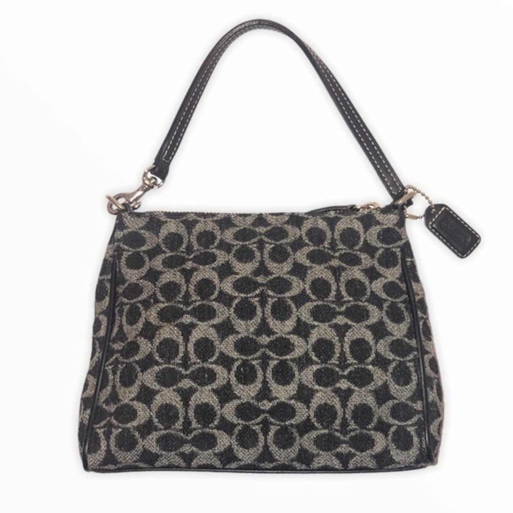 Coach vintage y2k wool ultra rare mini signature bag